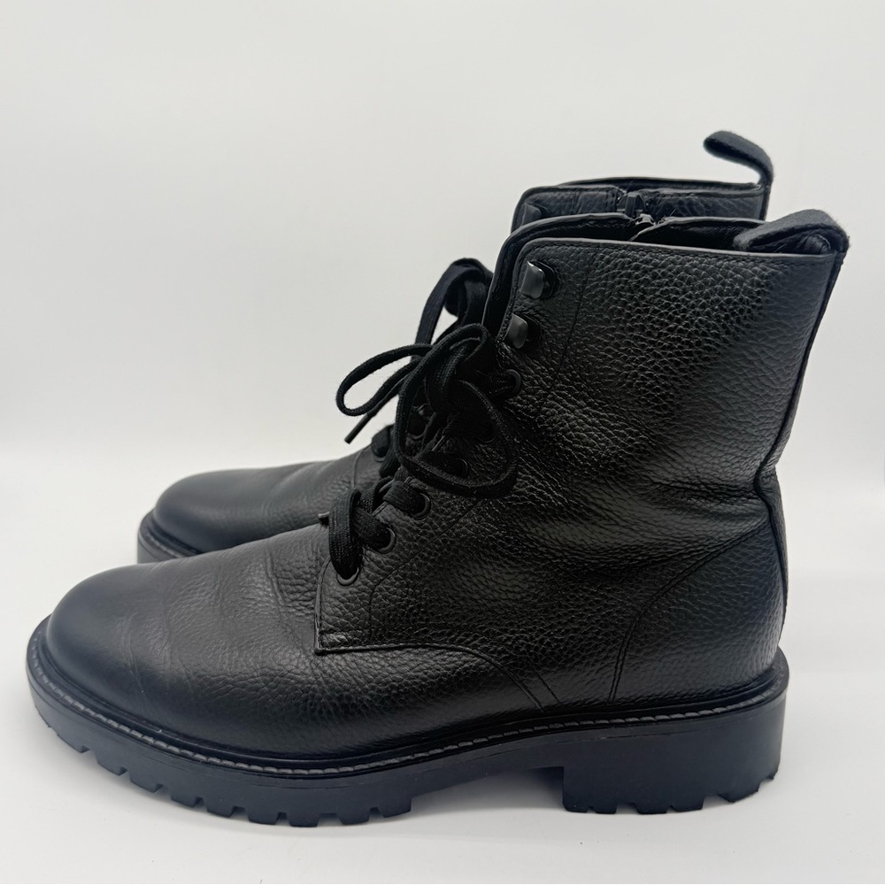 Vince Men's Dominic Black Combat Boots - Picture 7 of 16